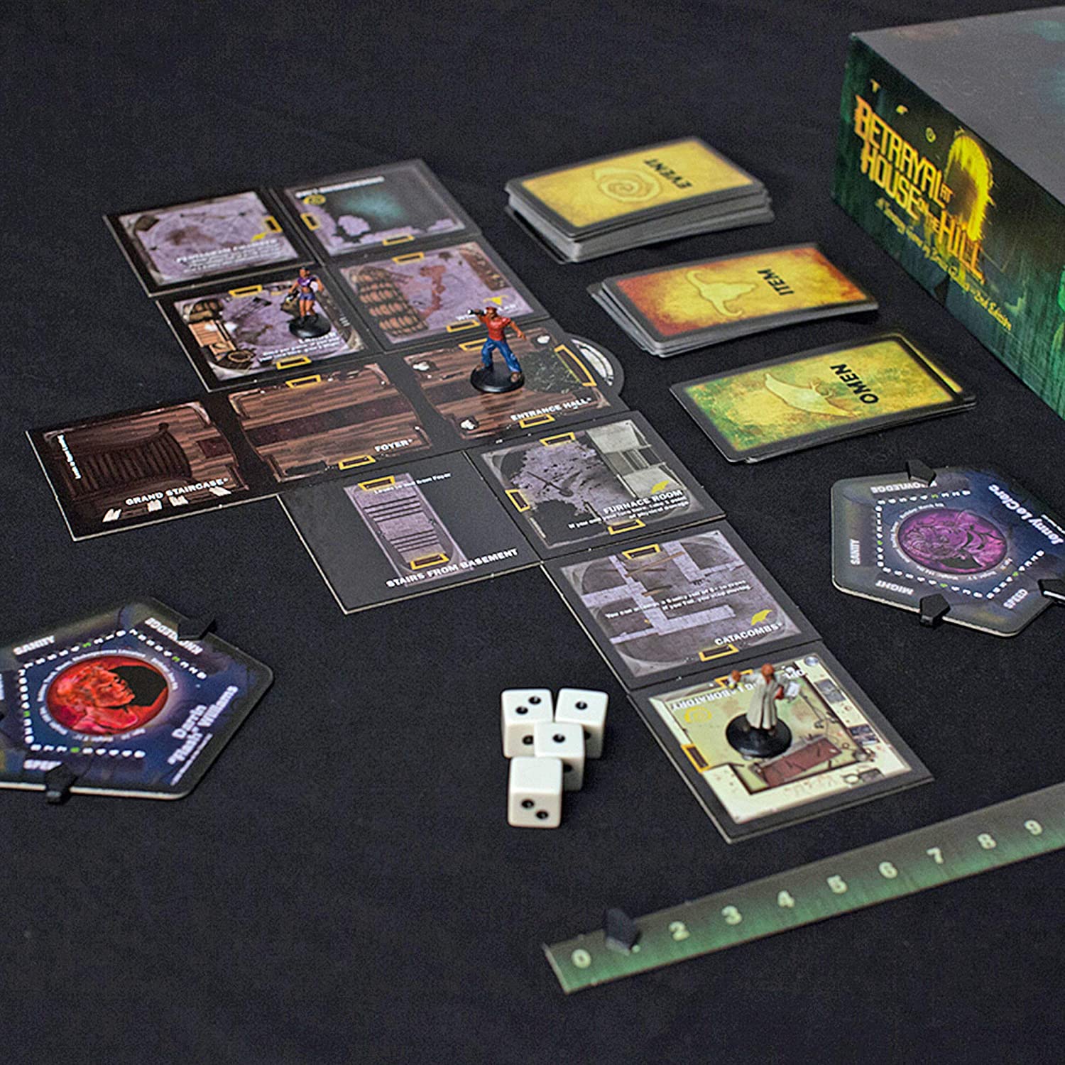 card sleeves betrayal at house on the hill docsmagic.de 3 x 50 Premium Custom Size Board Game Sleeves - 59 x 110 main image 1